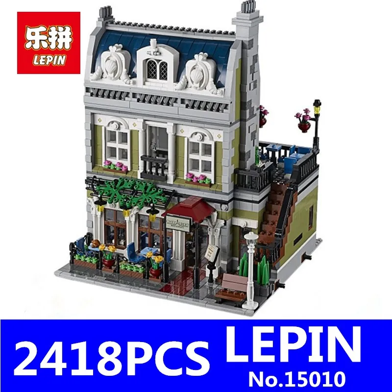 

LEPIN 15010 15007 15011 15015 15017 15018 Creator Parisian Restaurant City Street Building Blocks Bricks Toy for Children Gift