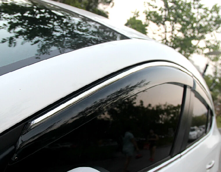 Авто дождь щит окно козырек, окно дефлектор солнцезащитный козырек для Mazda 3 AXELA,4 шт./компл