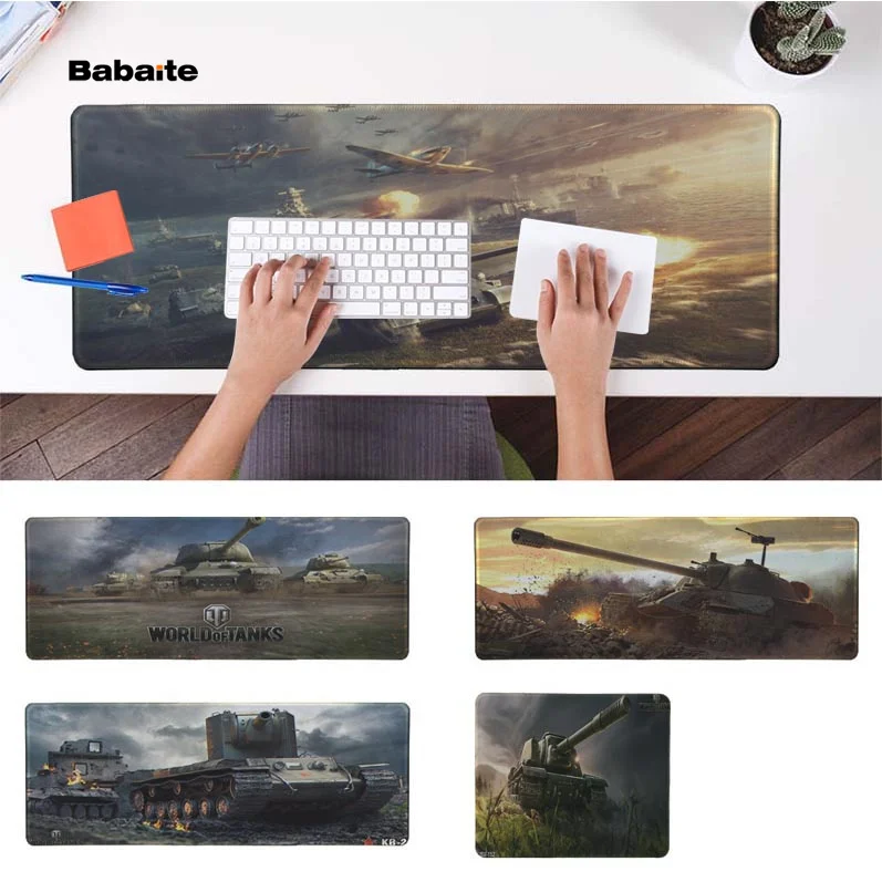 

Babaite Personalized Cool Fashion World Of Tanks Durable Rubber Mouse Mat Pad Rubber PC Computer Gaming mousepad
