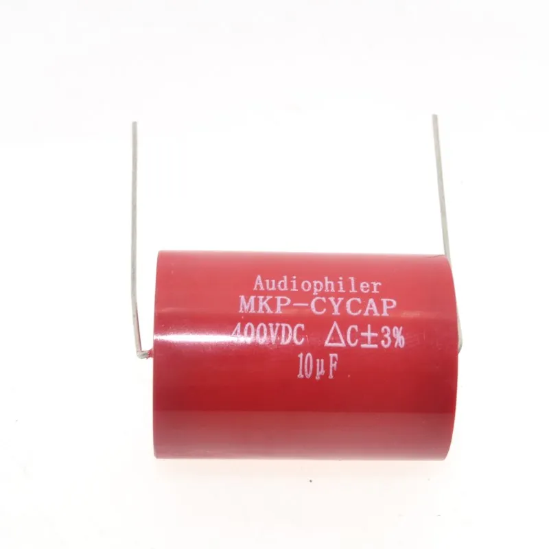 Аудиоконденсатор для тюбиков 4 шт. осевой MKP 10 мкФ 400VDC HIFI сделай сам|audio grade capacitors|mkp