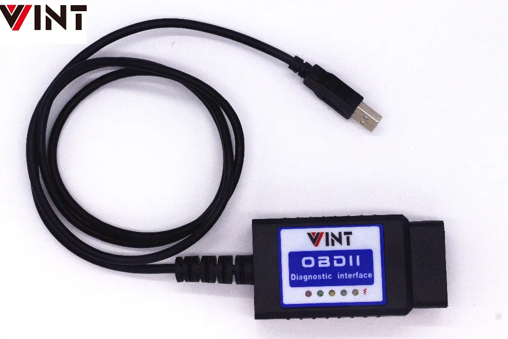 ELM327 USB CH340+ 25K80 чип V1.5 OBD2 инструмент сканирования автоматический диагностический сканер VINT