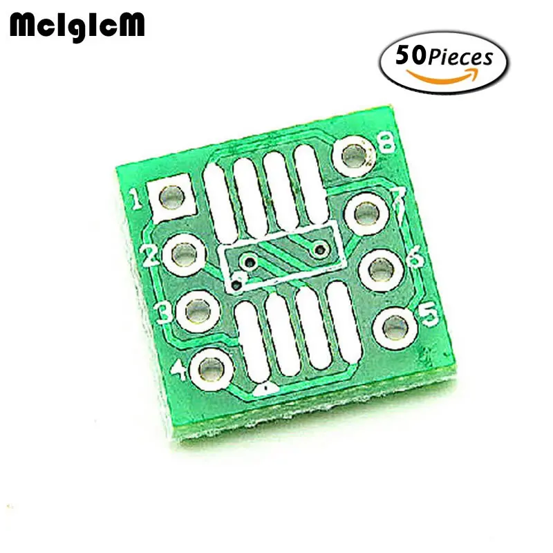 

MCIGICM 500PCS TSSOP8 SSOP8 SOP8 SMD to DIP8 IC Adapter Converter Socket Board Module Adapters Plate 0.65mm 1.27mm Integrated