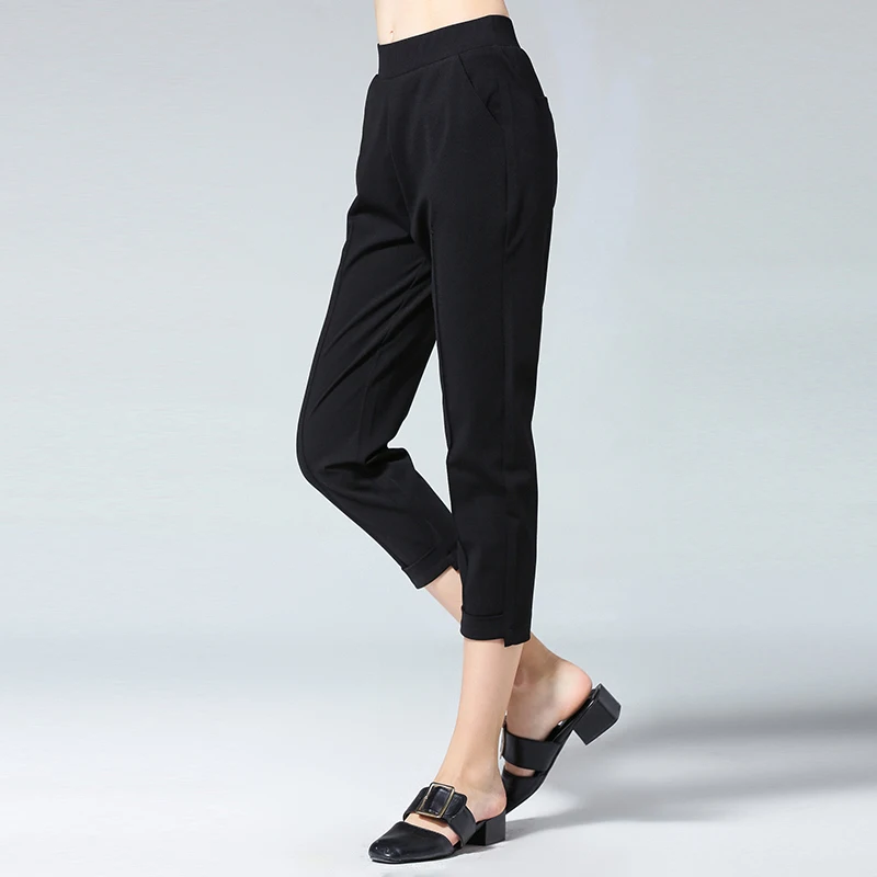 2018 Тонкий Показать стрейч Брюки для девочек Свободные повседневные Дамские