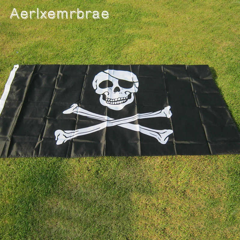 Aerlxemrbrae флаг пиратов Jolly Roger подвесной баннер для украшения вечерние места