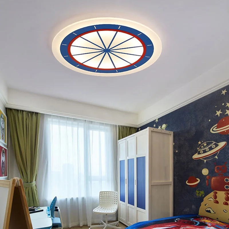 Children's round acrylic LED ceiling light Living room ...