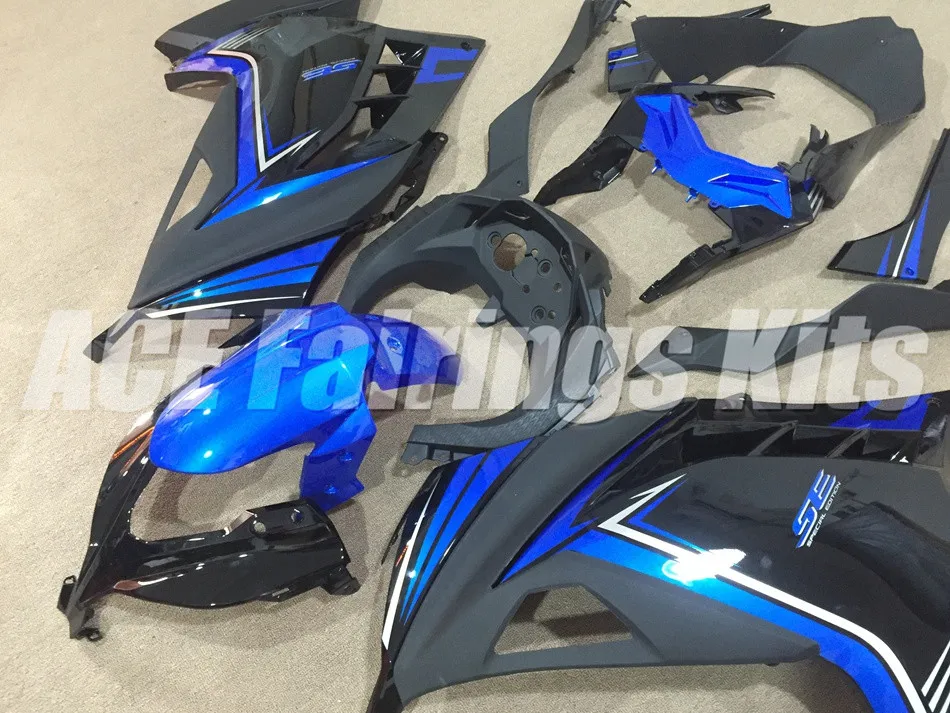 Инжекционный обтекатель антиблокировочной системы комплект подходит для kawasaki EX300 2013 Ninja300 13 14 15 EX 300 комплект кузова холодный синий черный