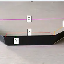 1X шасси из углеродного волокна для яка 250CC RC самолета 240*812*405*65 мм