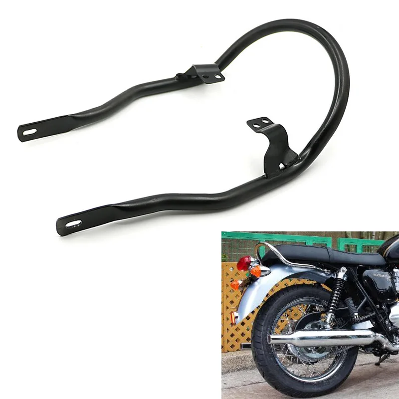 

For Triumph Bonneville T100 02-15 / Bonneville SE 08-15 Rear Luggage Rack Bracket Passenger Hand Grip Handgrip Grap Bar holder