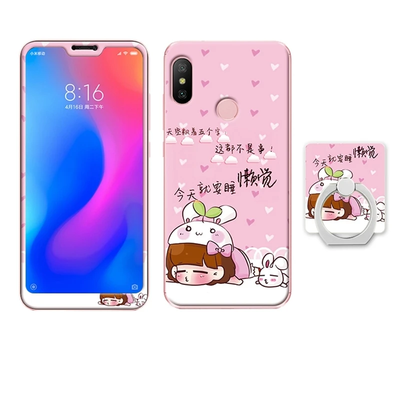 Xiaomi redmi 6 pro redmi 6 redmi 6a mi A2 lite glass case cover  (14)