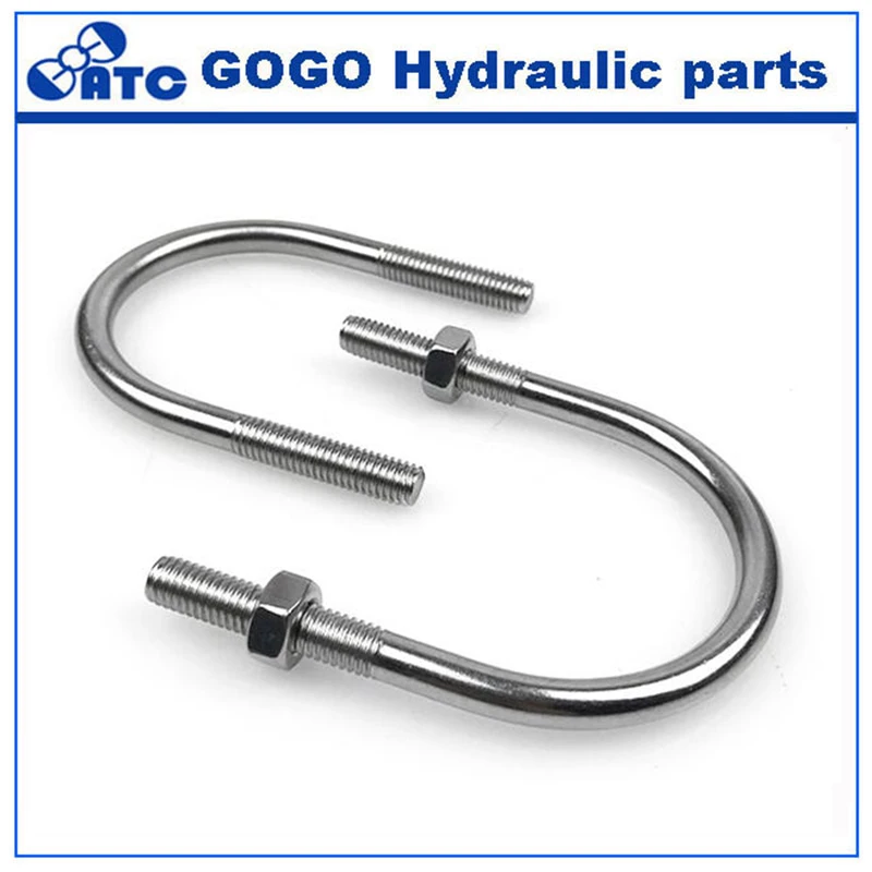 Ochoos M6 sus304 u screw PPR tube saddle clamp - 33mm-60mm 304 stainless steel u type clamp Size: 57mm 8pcs Ochoos M6 sus304 u screw PPR tube saddle clamp - 33mm-60mm 304 stainless steel u type clamp Size: 57mm 8pcs