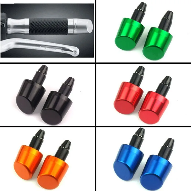 22mm CNC Aluminum Universal Motorcycle Handlebar Grips Ends Bar Ends
