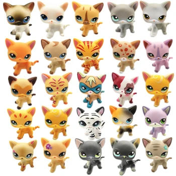 

Best Rare Lps Pet Shop Toys Shorthair Cat Great Dane Collection Set Various Style Action Figures Standing Children Best Gift