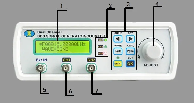 MHS-5200A Высокоточный цифровой двухканальный DDS генератор сигналов произвольной формы 200MSa/s 0-20 МГц