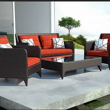 Лидер продаж летнее поступление смолы плетеный турецкий причудливый диван уличная садовая мебель