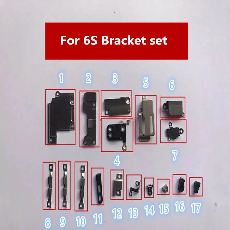 AYJ 100 компл./лот для iPhone 6G 6 S 7G 7 Plus Аксессуары внутри мелкие металлические детали держатель Кронштейн пластина комплект