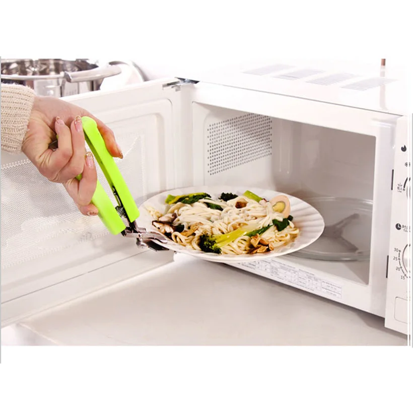 

Anti-Scald Bowl Pan Gripper Clamp Clip Heat Insulation Plate Clamp Handheld Dish Pot Clips holders Carbon Steel Cooking Tools