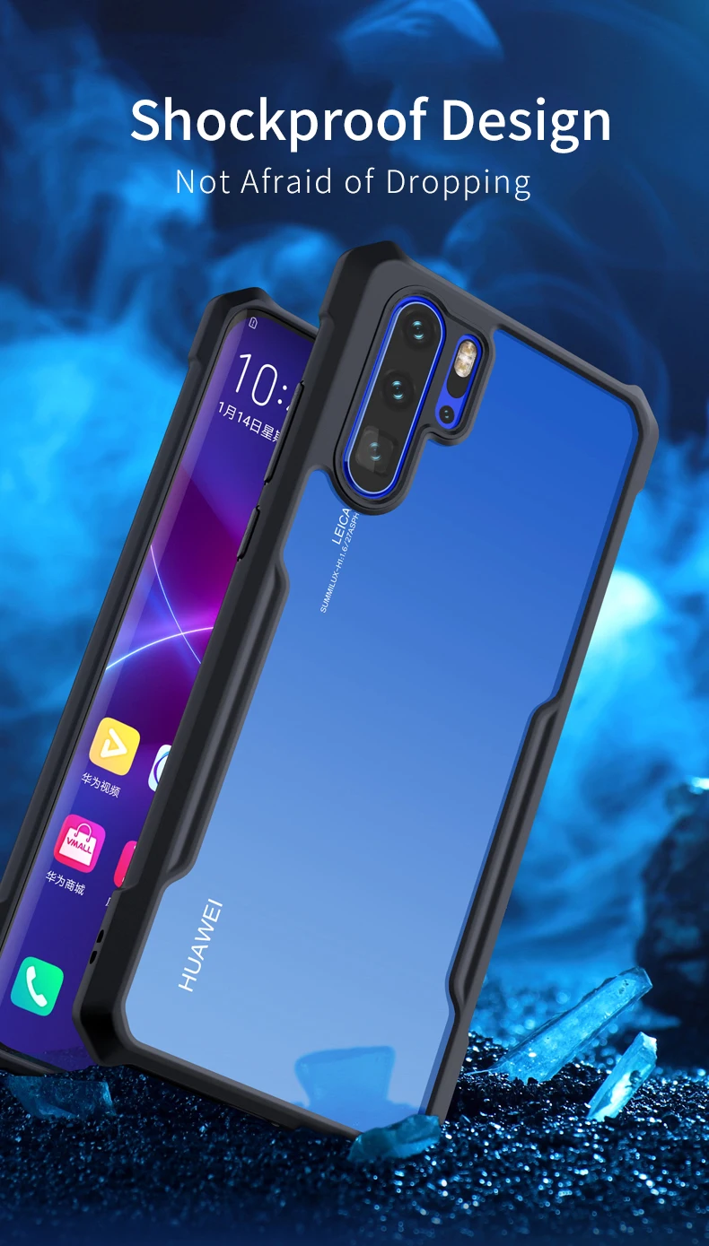 Для huawei P30 P30 Pro Чехол для телефона Capa Xundd роскошные подушки безопасности противоударный Прозрачный задний Чехол для huawei P20 Pro P20 чехол Funda