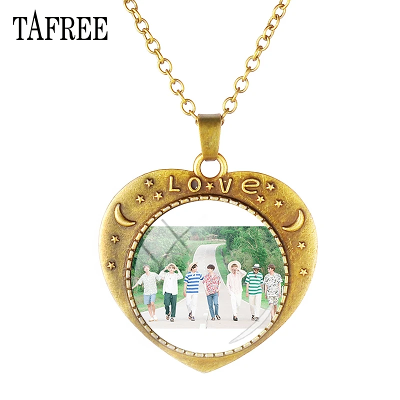 

TAFREE BTS Pendants Neckalce Seven Korea Boys Long Chain Necklace Choker Love Yourself Accessories Women Men Jewelry BTS220