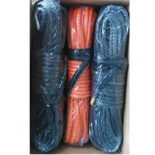 12 мм x 50 м оранжевая лебедка из синтетического материала трос 25000+ LBs с оболочкой(ATV UTV 4X4 4WD внедорожный