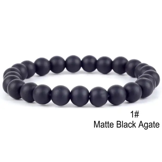 Matte Black Agate