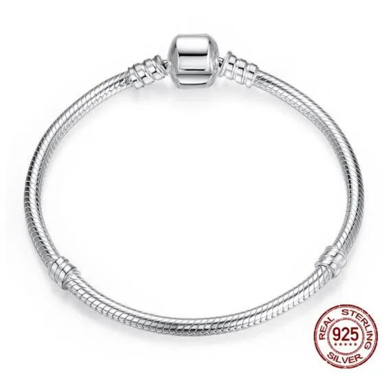 

Luxury 100% 925 Sterling Silver Charm Chain Fit Original Pandora Bracelet Bangle for Women Authentic Jewelry Pulseira Gift