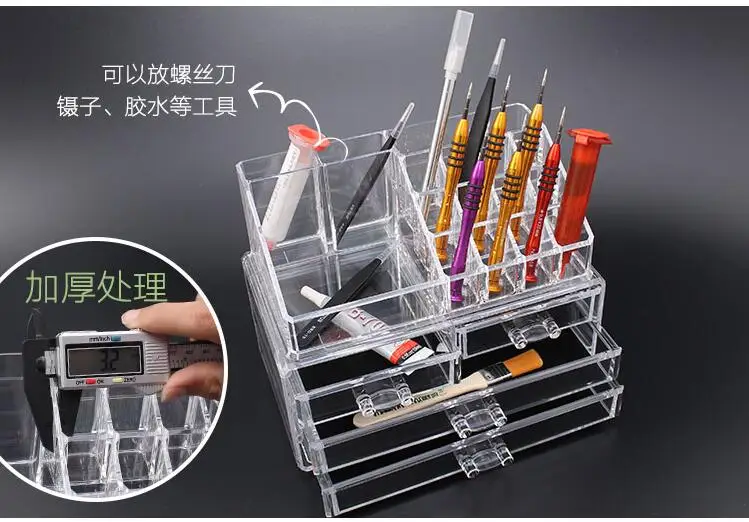 

tool Box Plastic Toolbox Powdered Alcohol Casket Mobile phone repair Box screwdriver Box