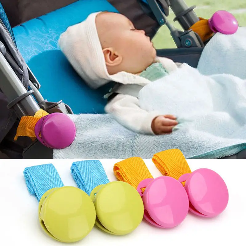 

Baby Stroller Accessory 2018 Hot Selling 2pcs/lot Glossy Multicolour Anti Tipi Clip Blanket Clip For Baby stroller organizer-20