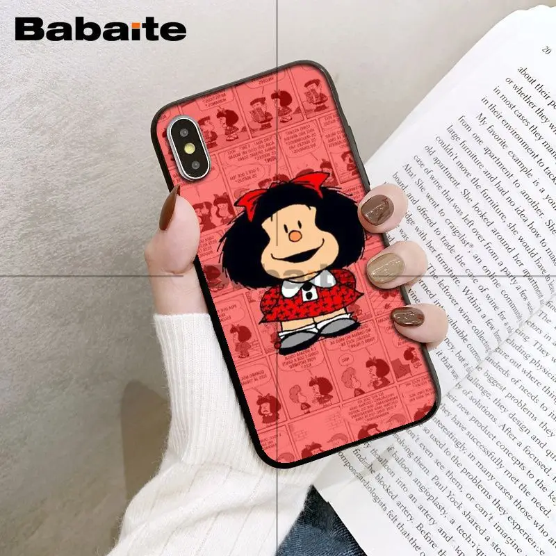 Babaita Mafalda العملاء عالية الجودة جراب هاتف ل أبل فون 8 7 6 6 S زائد X XS ماكس 5 5 S SE XR الهواتف المحمولة Babaita Mafalda العملاء عالية الجودة جراب هاتف ل أبل فون 8 7 6 6 S زائد X XS ماكس 5 5 S SE XR الهواتف المحمولة