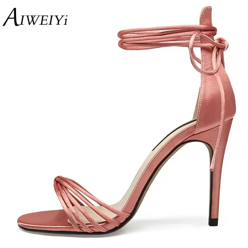 bandage lace up heels