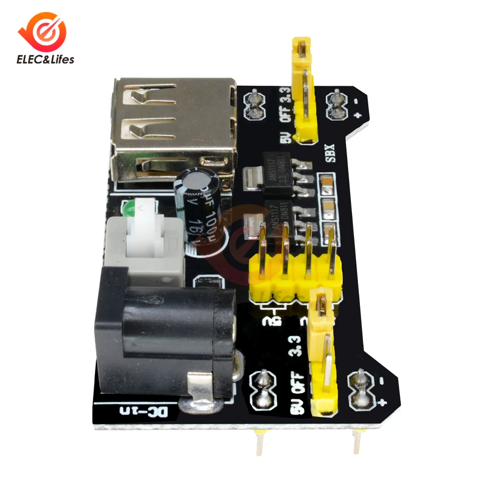 1 шт. MB102 макетная плата USB блок питания 3 В 5 для Arduino MB 102 Без припоя хлебная доска DIY