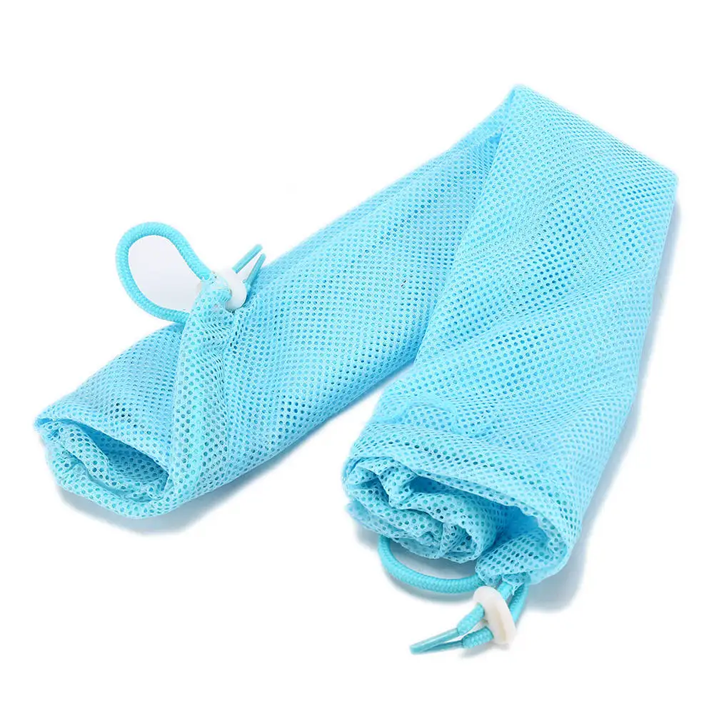 Сетчатый купальный мешок для кошки, кошки, уход за шерстью, моющие сумки для кошачьей ванны, чистый мешок, не царапающийся, удерживающий укус, товары для кошек, для резки ногтей YT0015 - Цвет: Blue