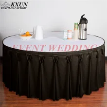 Круглый поли стол юбка для свадебного мероприятия скатерти плинтус украшения