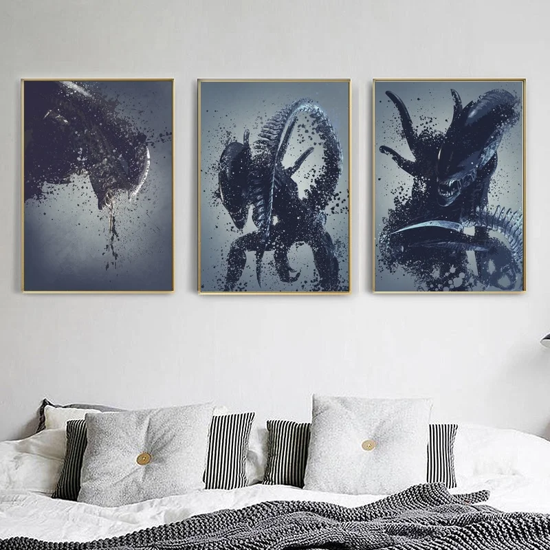 Hr Giger Li II Art fabric Poster Wall Decor 13 x 13 inch 001