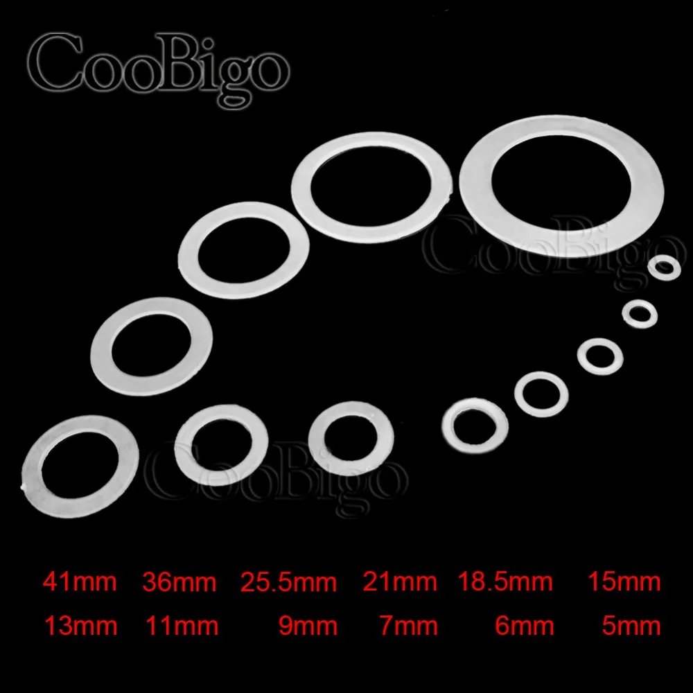 50pcs Plastic Clear Nylon Washer Shim Spacer Seals Washer Insulating