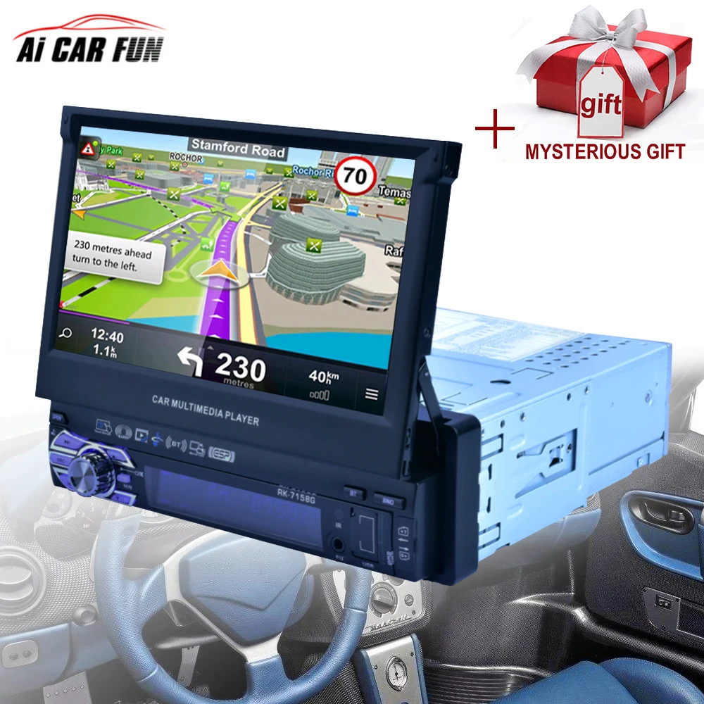 RK 7158G Car Radio Media Multimedia Player Vehicle Mounted Full