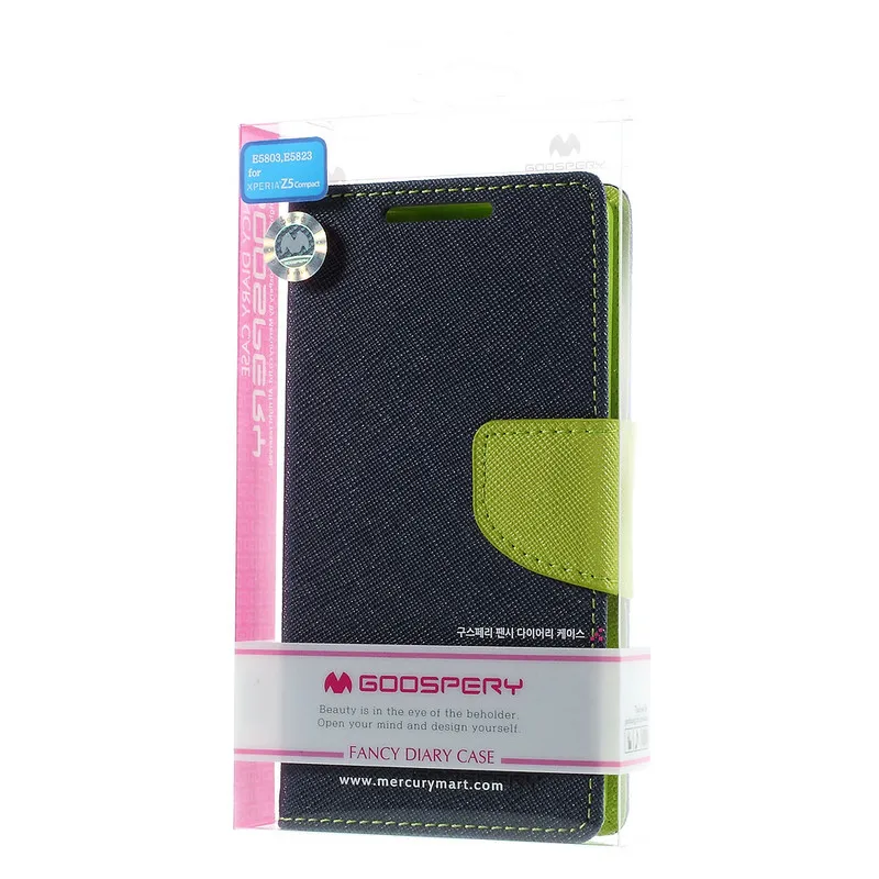 Для Sony Xperia Z5 компактный чехол Mercury Goospery кожаный бумажник флип для мини 4.6