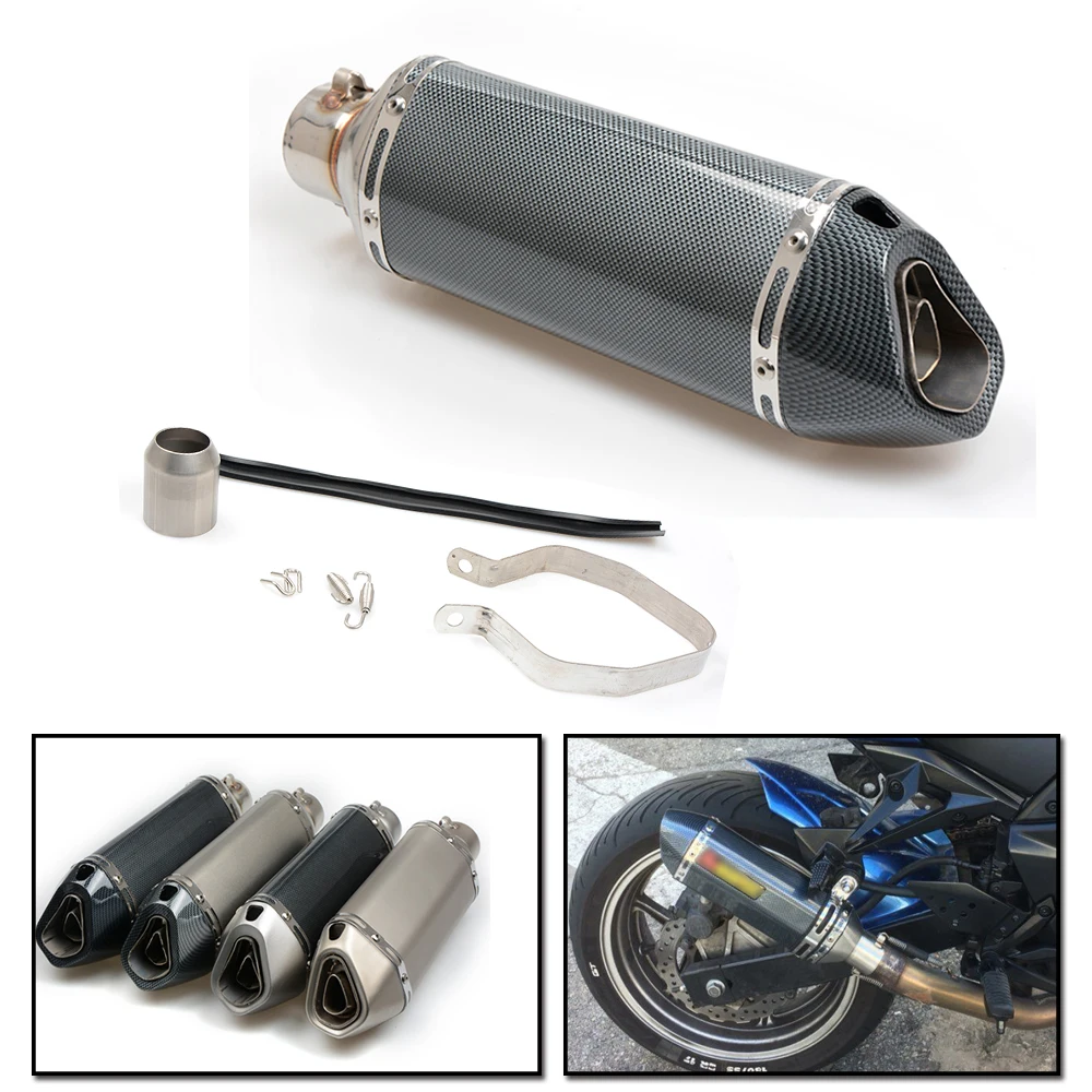 Universal Modified Motorcycle Exhaust Pipe Muffler For Benelli BN300 BN600 BN302 TNT BN 300 600 302 For BMW S1000RR F800R S1000R