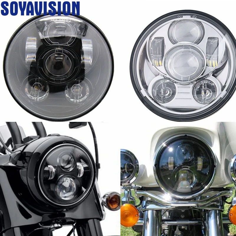 SOYAVISION 7" LED Headlight For Harley Davidson Motorcycle HID LED