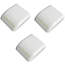 SHGO-шкаф Светильник Универсальный 7 светодиодный внутренний светодиодный Сенсор светильник для Кухня Спальня шкаф 3 предмета в комплекте