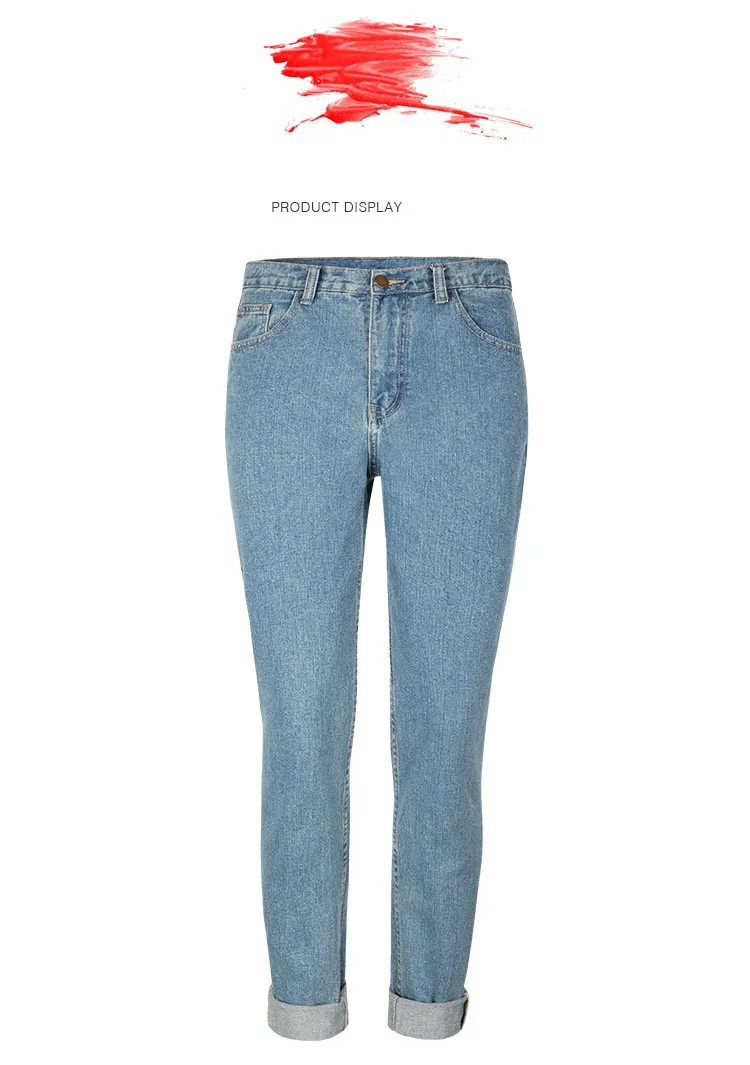 2019 Весенние новые тонкие бойфренды прямые брюки винтажные с высокой талией джинсы женские брюки полная длина брюки свободные ковбойские