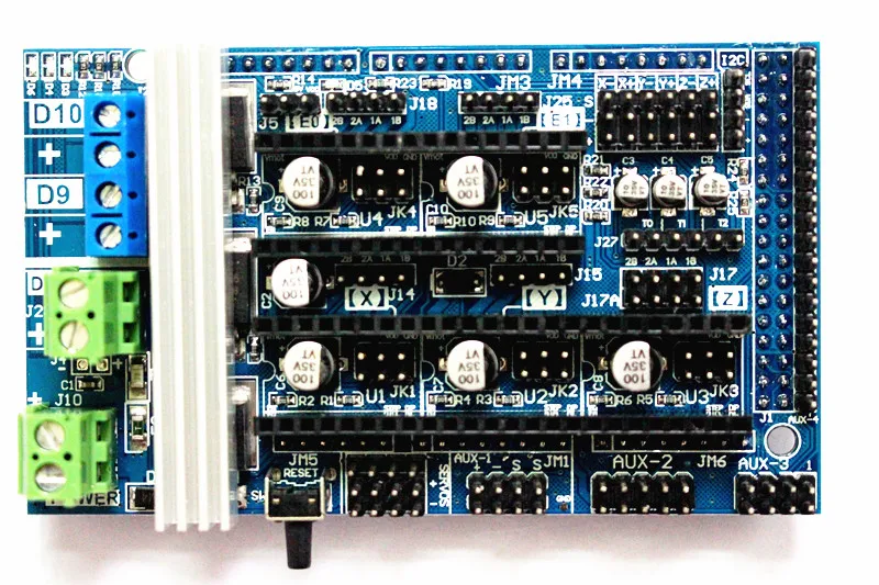 Ramps 1,6 комплекты материнских плат обновление Ramps 1,4 Ramps 1,5+ A4988/DRV8825 Драйвер шагового двигателя+ Mega 2560 R3 Reprap Mendel+ lcd 12864