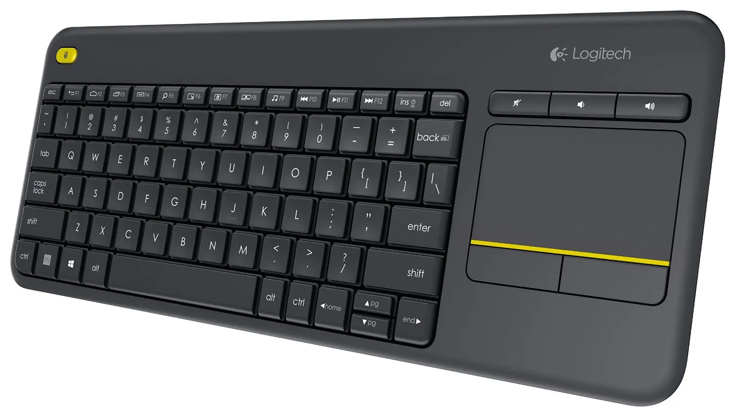 Беспроводная сенсорная клавиатура Logitech K400 Plus со встроенной сенсорной панелью