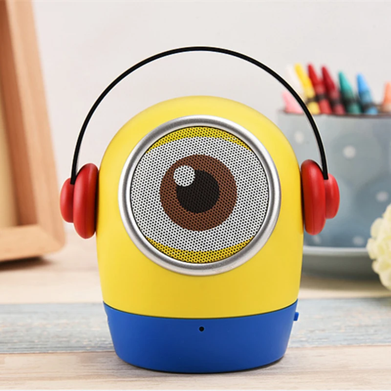 Мультяшный мини портативный Bluetooth динамик беспроводной сабвуфер громкой связи