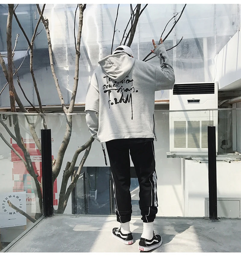 atchwork Harajuku Mens Hoodies Hip Hop Streetwear   (10)