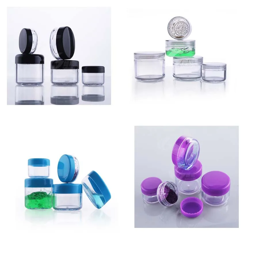 

Capacity 20g 200pcs/lot PS box at right angles, Jar boxing round box Trial Pack