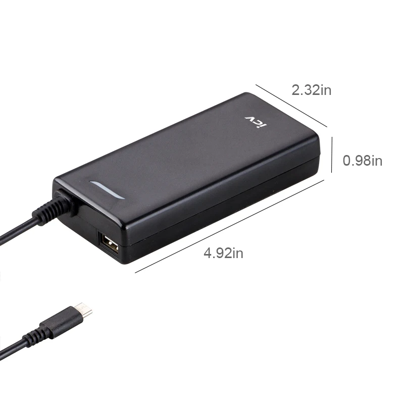 ICV 5-20 в 90 Вт тип-c USB-C USB C адаптер для ноутбука Зарядное устройство для Macbook Google ChromeBook Pixel Blade Stealth Xiao mi Nexus