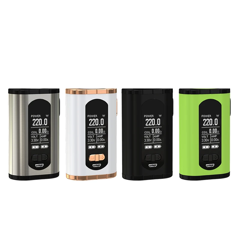 Original Eleaf Invoke MOD 220W E Cigarette Invoke Box MOD Vape Fits ELLO T Atomizer No Battery