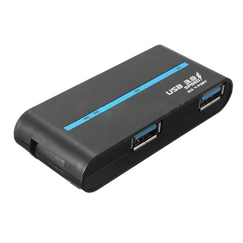 

Hot Portable High Speed 4 Ports USB 3.0/2.0 External Hub Adapter for PC Laptop