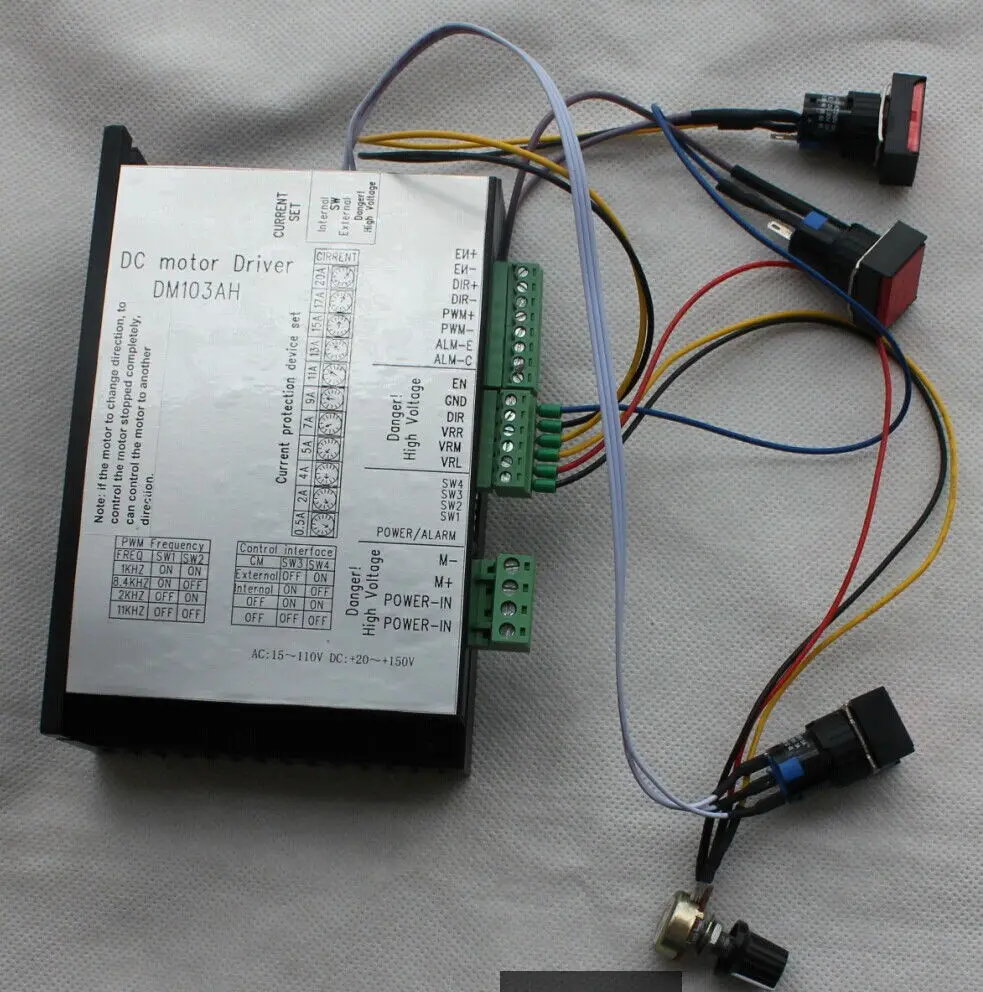 Новый DC 20 110V щеточный мотор драйвер регулятор скорости 2000W Max MACH3 PLC USBCNC|motor