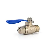 1/4'' BSP Male Thread to 1/4'' 3/8'' PE Pipe Metal Ball Valve Inlet Control Switch for RO Water Filter Purifier Fitting Parts 1/4'' BSP Male Thread to 1/4'' 3/8'' PE Pipe Metal Ball Valve Inlet Control Switch for RO Water Filter Purifier Fitting Parts